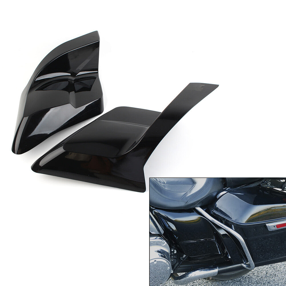 Side Covers 2PCS for Harley Touring Road King Electra Glide 2014-22 Gloss Black