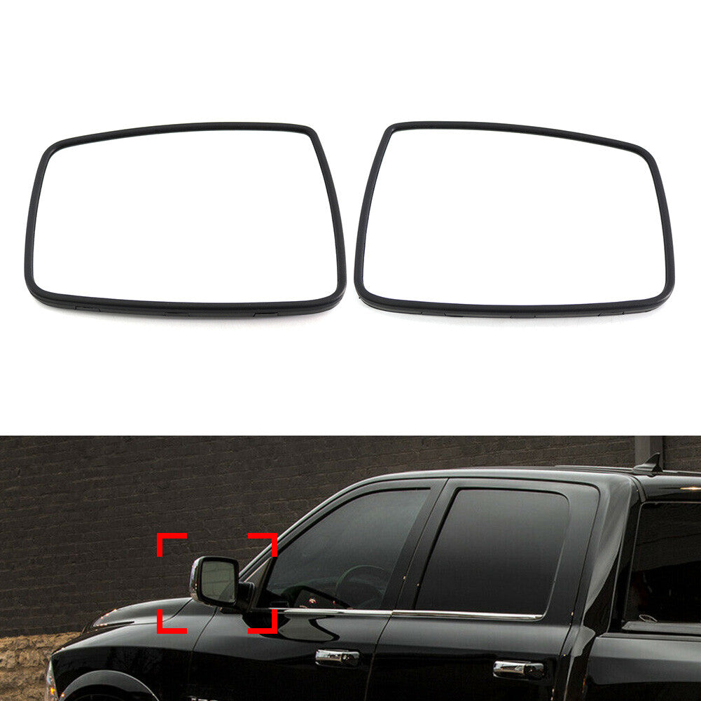 Fit for Dodge for Ram 1500 2500 2011-2018 Wing Mirror Glass Heated Power Left Side