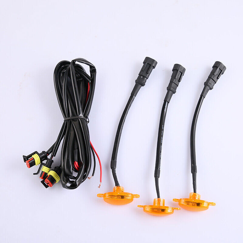for Chevrolet Colorado 2017-2020 Style Grill LED Amber Marker Light Kit