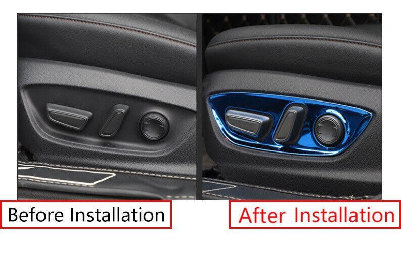 for Toyota for Camry 2018-2022 Blue Titanium Car for Seat Button Handle Panel Cover Trim