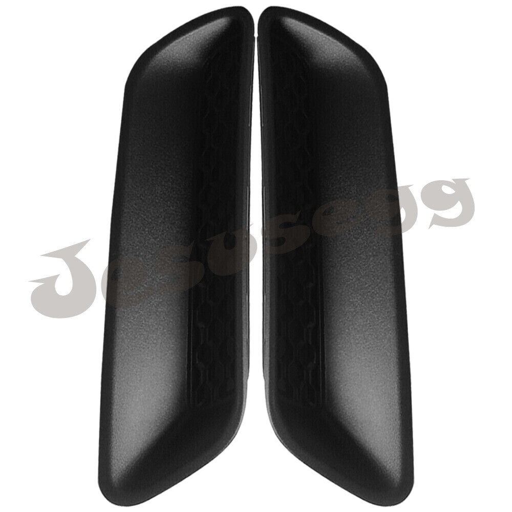2x Black Side Hood Bezel Cover Trim Fit for Dodge for Ram 1500 2010-2019 Left+Right