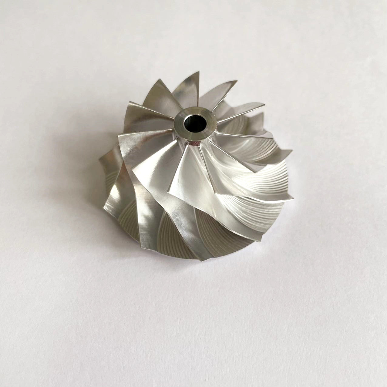 TD0435 10T-SB 35.50/49.00mm 11+0 Blade High-Performance Steel Billet Compressor Wheel
