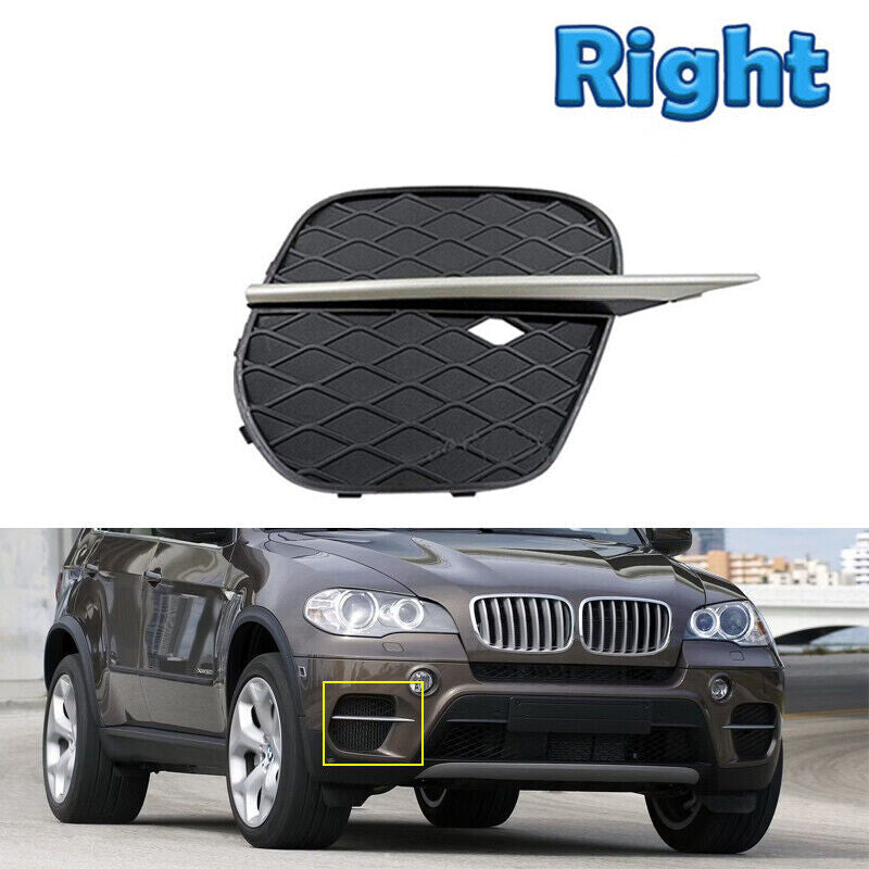 Right Fog Light Frame Fog Light Cover Grille for BMW X5 E70 LCI 2011-2013