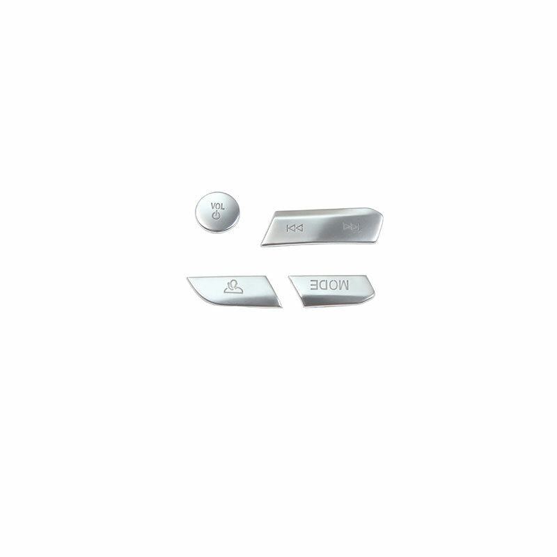 4pcs Silver ABS Console Volume Button Cover Trim for BMW 3-Series G20 2019-2021