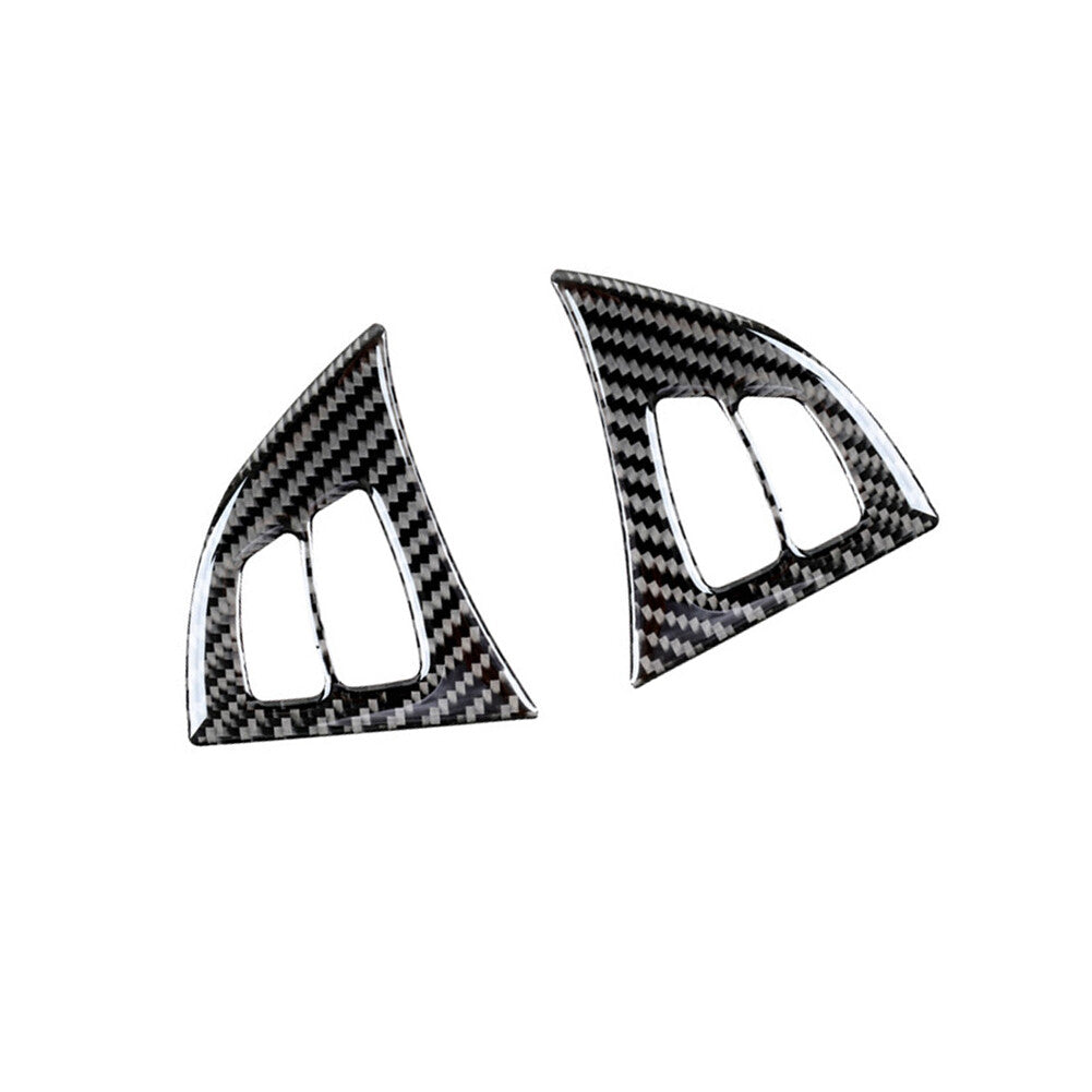 2PCS red carbon fiber steering wheel frame trimming for BMW X5 E70 X6 E71 2008-2013