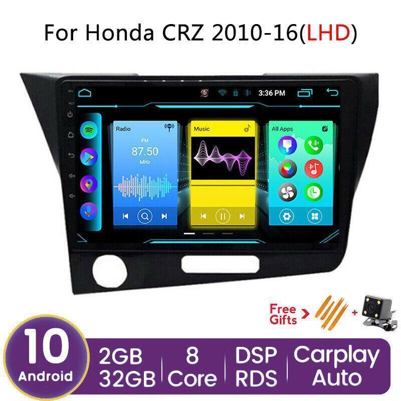 9 Android 8-Core Car Navi Stereo GPS Carplay 32GB for Honda CRZ 10-16 LHD