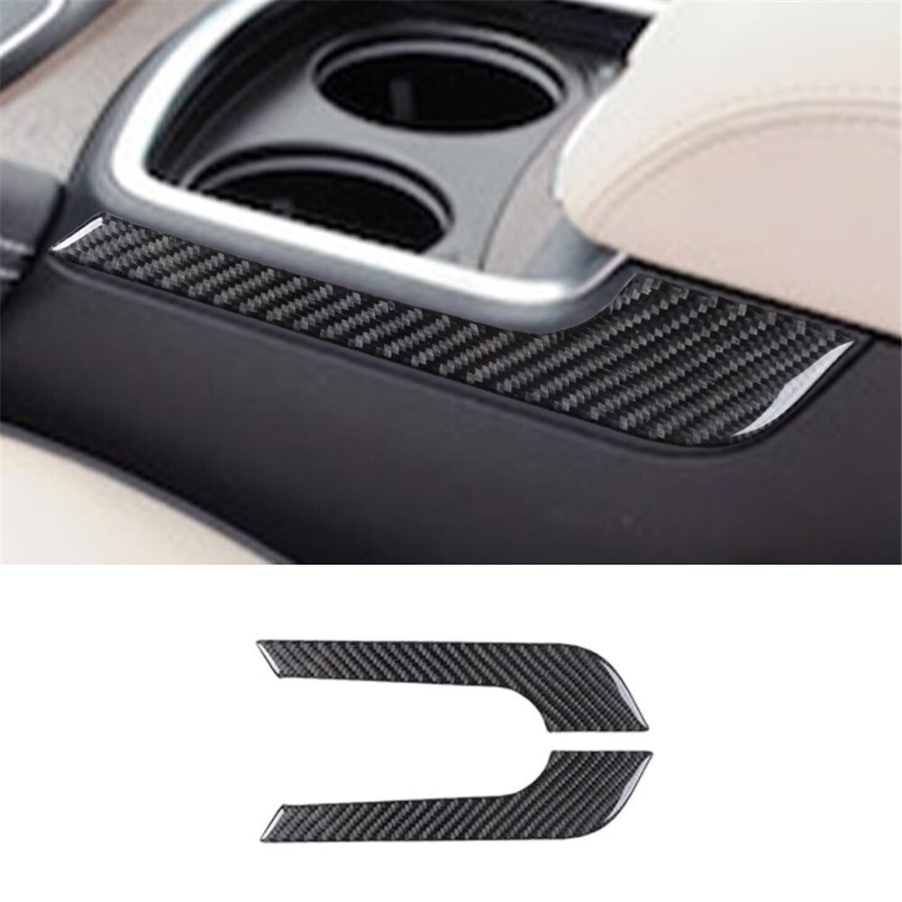 Central Armrest Panel Trim Cover Carbon Fiber Cover for Chrysler 300 2015-2017