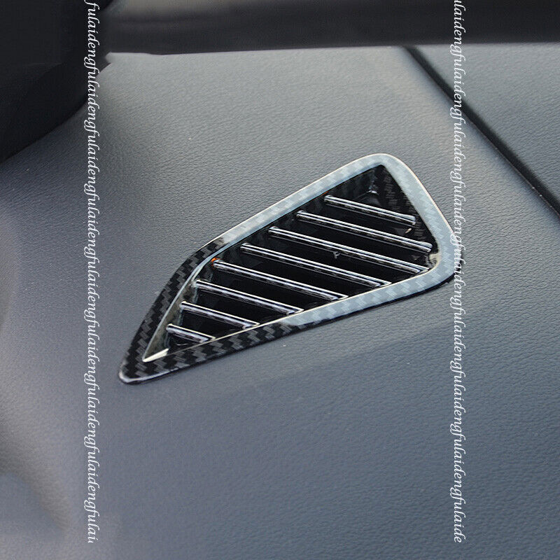 for Toyota for Corolla 19-22 Carbon Fiber Dashboard Air Outlet Vent Cover Frame Trim