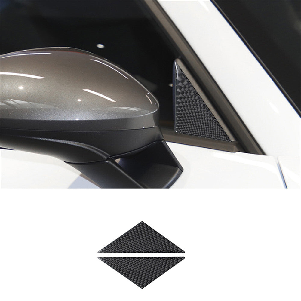 Carbon fiber rearview mirror A-pillar trim for Porsche 718 2016-2022