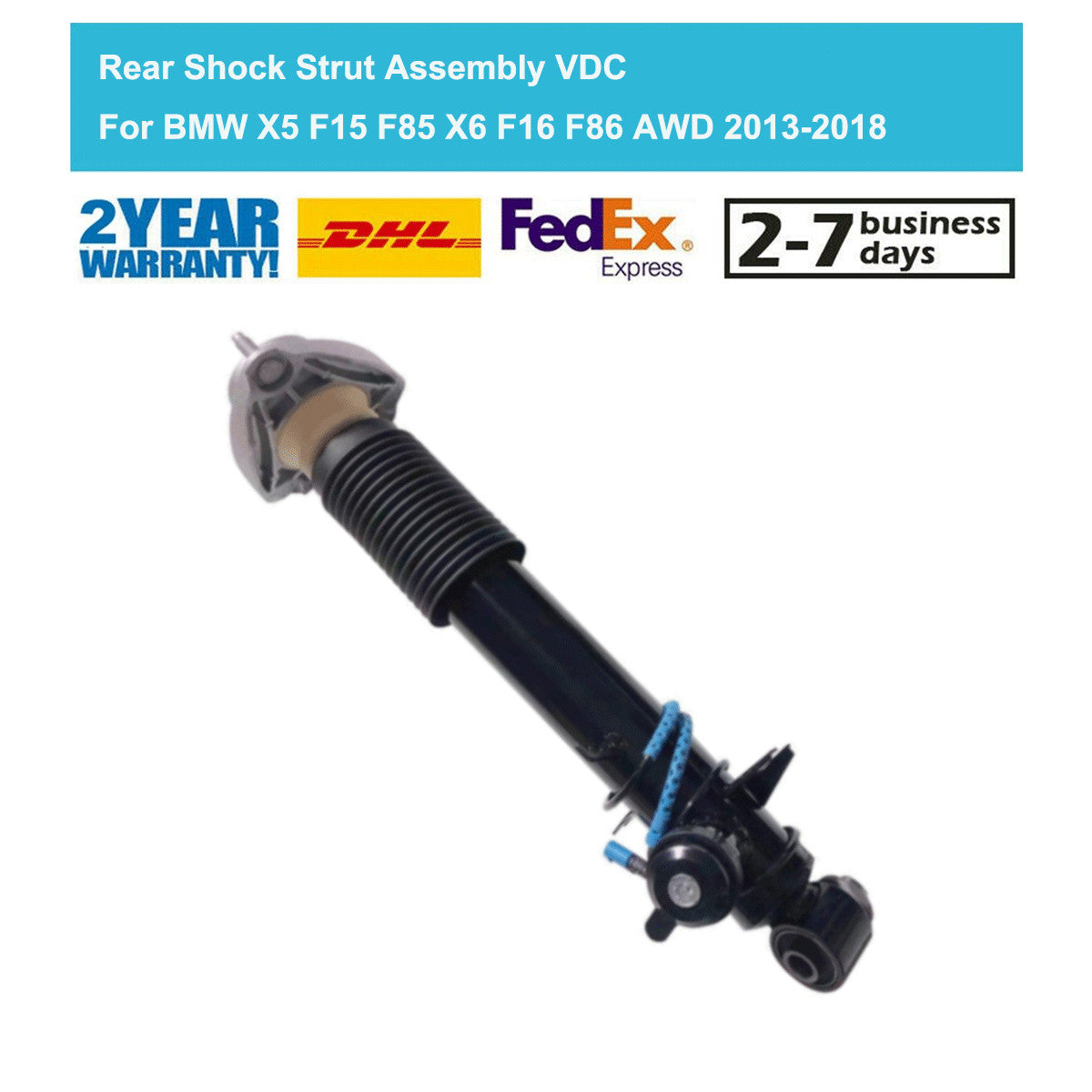 for BMW X5 X6 F15 F16 F85 Xdrive 2013-2018 Rear Left Shock Strut Assembly EDC