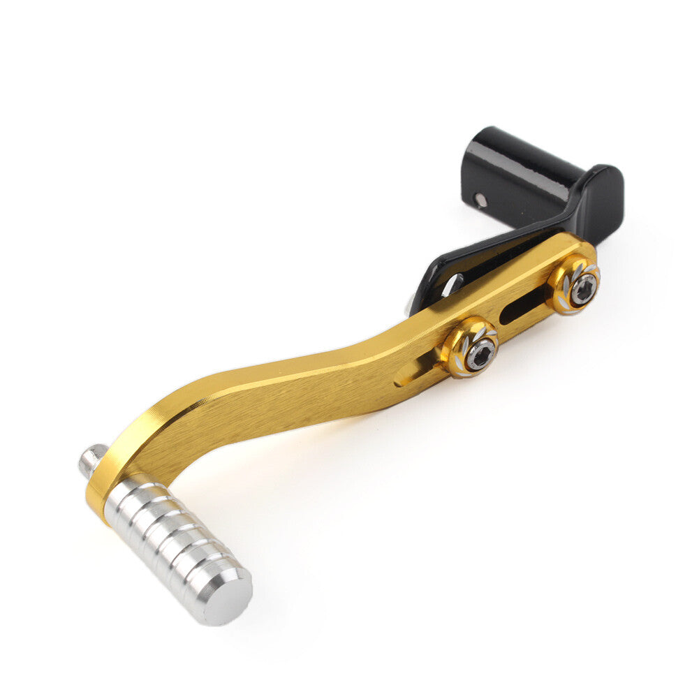 Universal Motorcycle CNC Aluminum Gear Shift Lever Footrest Pedal Shifter Gold