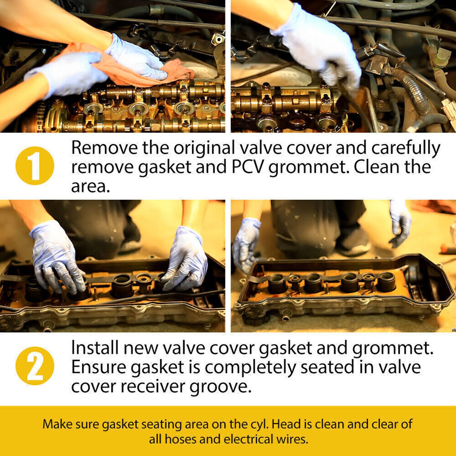 Valve Cover Gasket 1ZZFE for Toyota Matrix for Corolla Celica MR2 for Chevy Prizm 98 -08