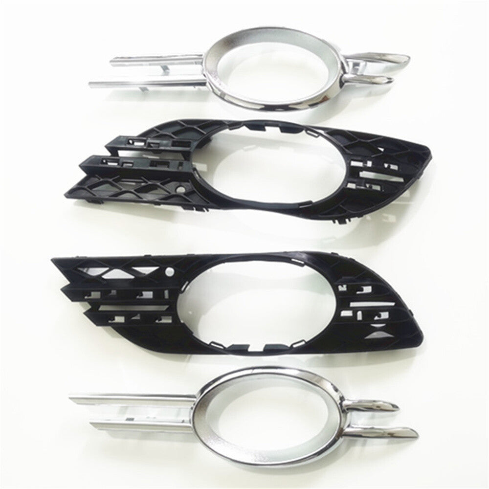 Set of 4PCS L+R Front Fog Light Trim Cover for Mercedes Benz W211 E350 E550