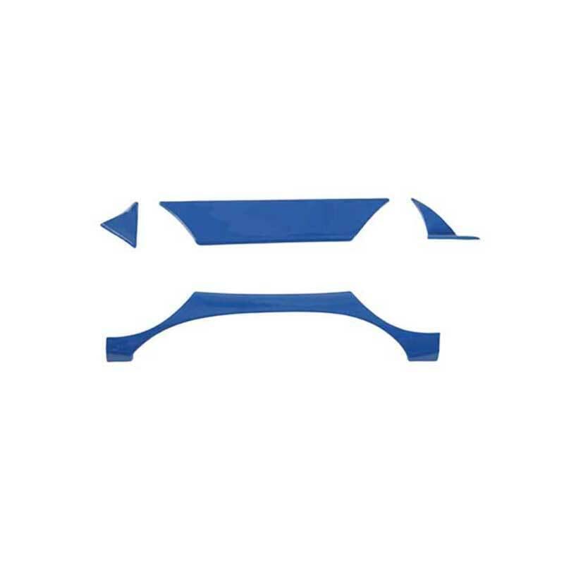 Fit for Ford for Mustang 2015-2022 Paint Blue Dashboard Frame Decor Cover Trim 4PCS