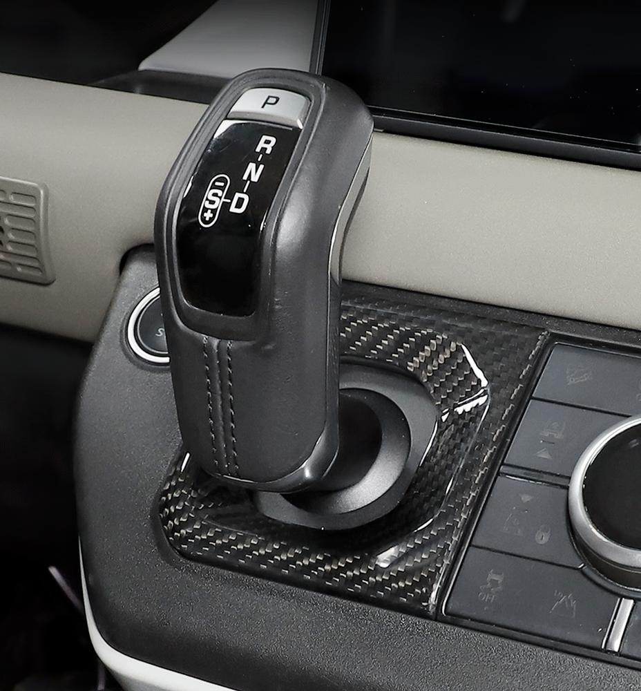 for Land Rover for Defender 20-23 Center Console Gear Shifter Cover Trim Real Carbon