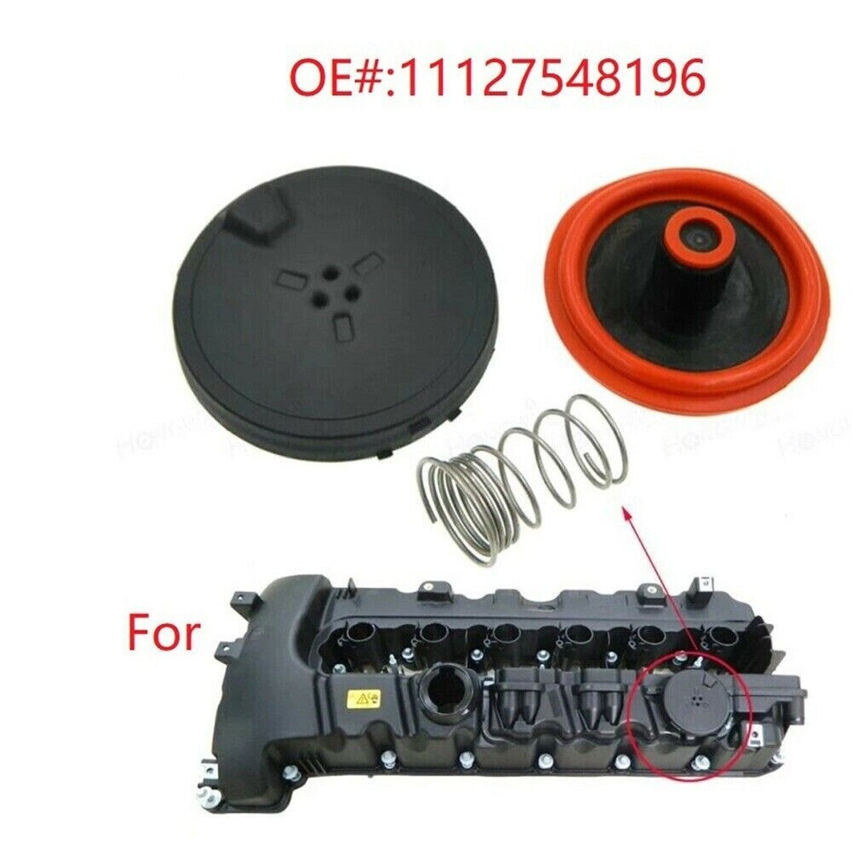 N51 N52 N52N N52K N53 Engine PCV Valve Cover Repair With Membrane11127548196