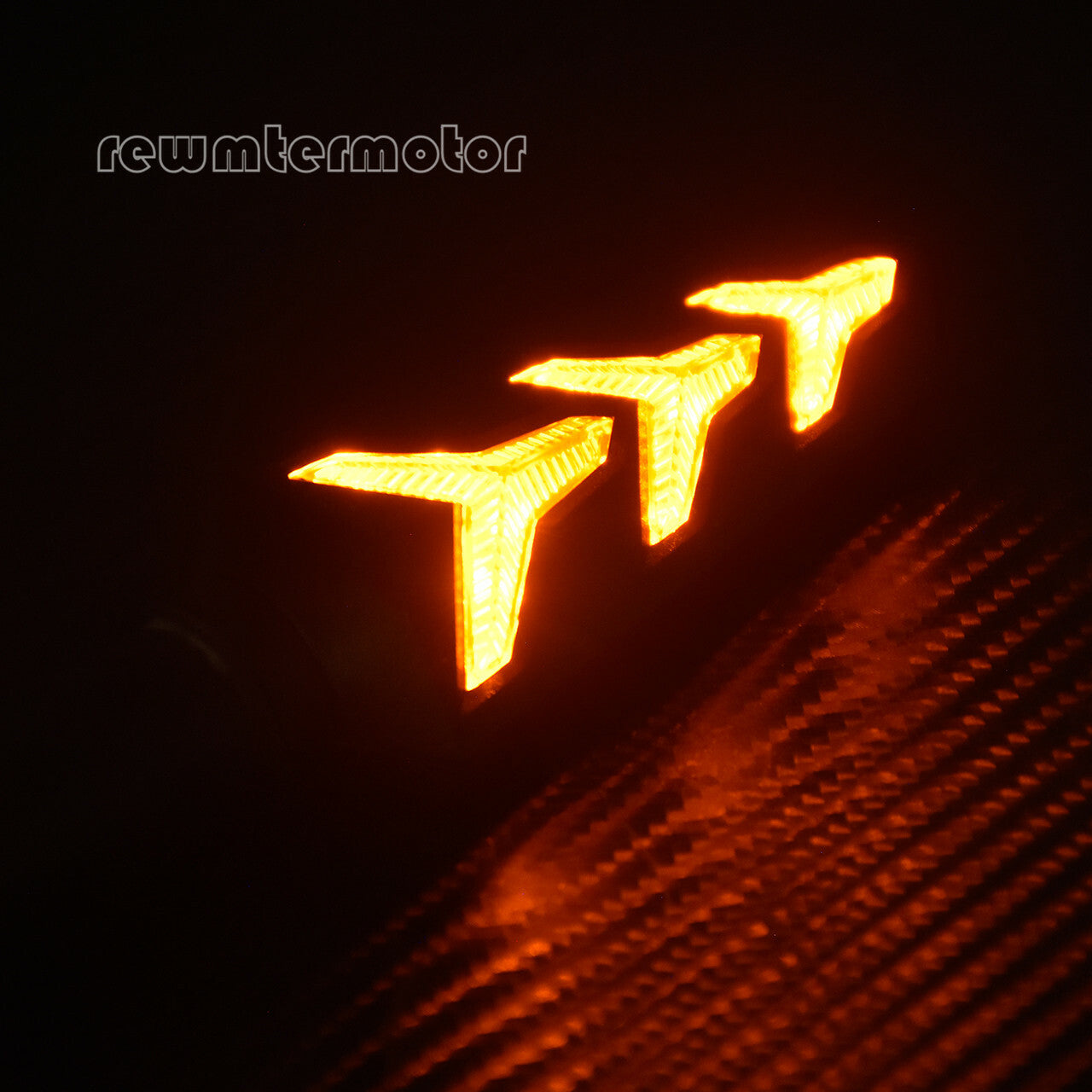 2pcs Motorcycle LED Turn Signal Light Sequential Flowing Indicator Amber Color