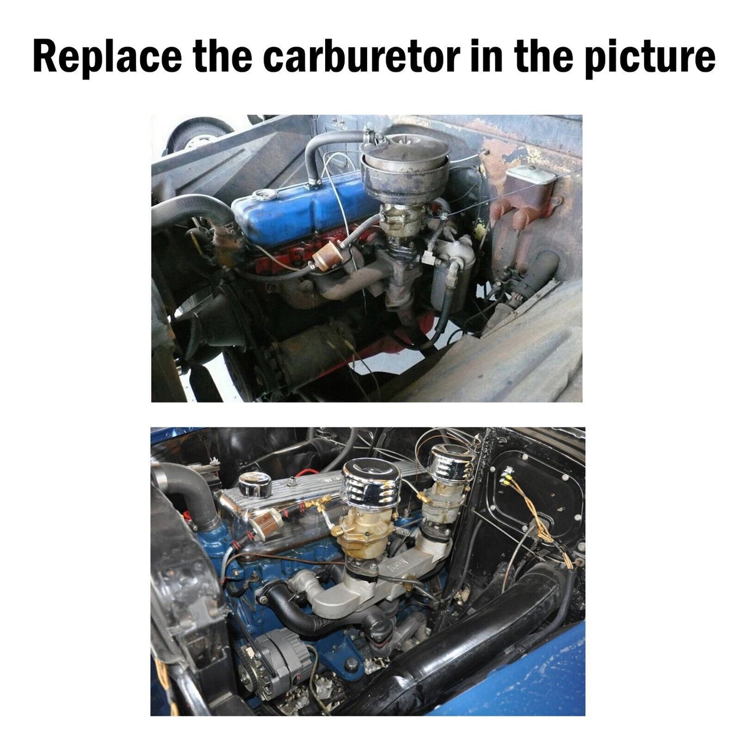 The Rochester B1 carburetor is suitable for 1950-1959 for Chevrolet and for GMC 235 Ci engines.