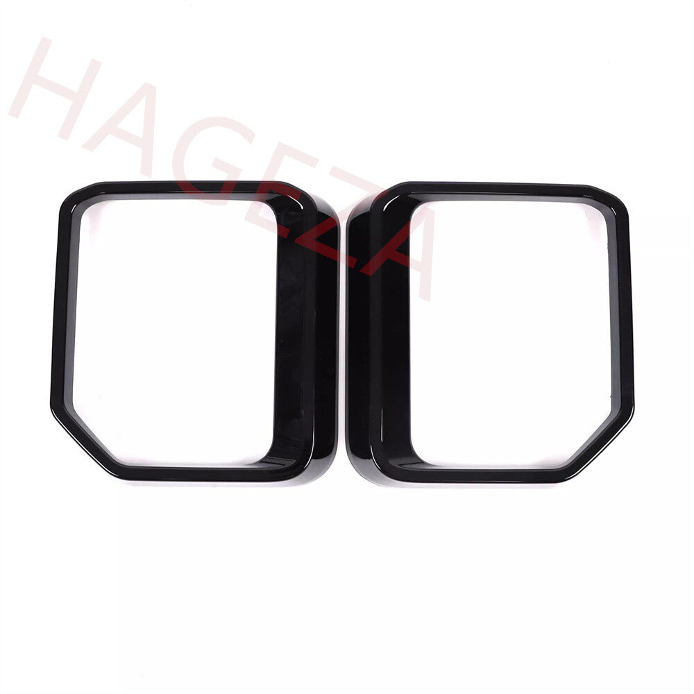 Gloss Black Rearview Mirror Rain Eyebrow Cover For Toyot@ for Land Cruiser LC250 24+