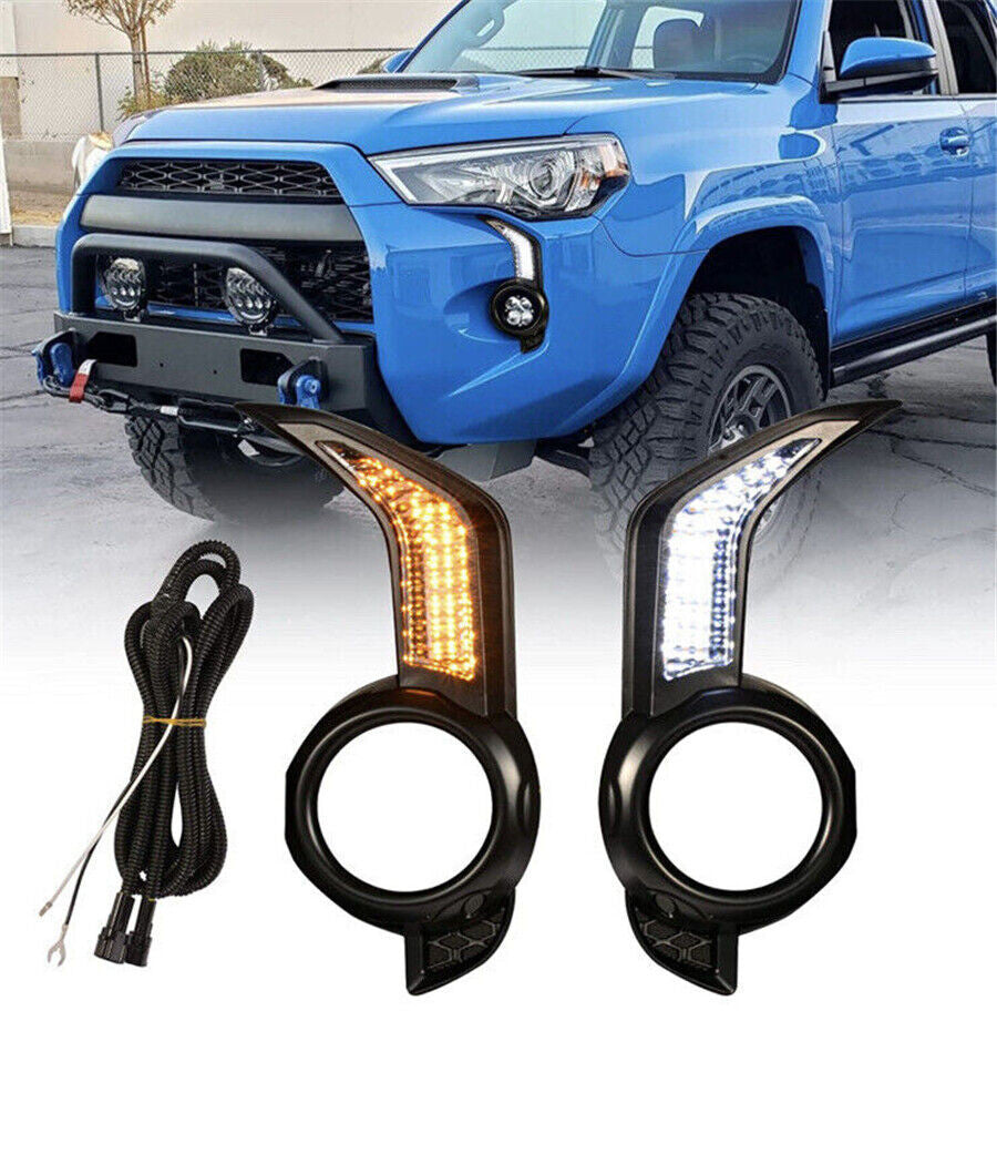 LED daytime running lights, fog lights, and turn signals for 2014-2021 for Toyota 4Runners.
