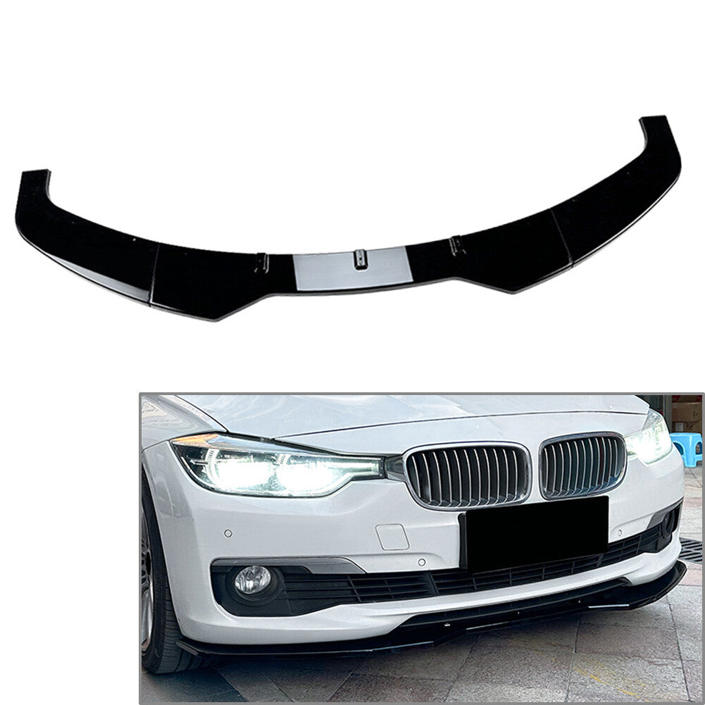 Front Bumper Lip Spoiler Splitter Body Kit Fit for BMW 3 Series F30 F31 Base Sedan