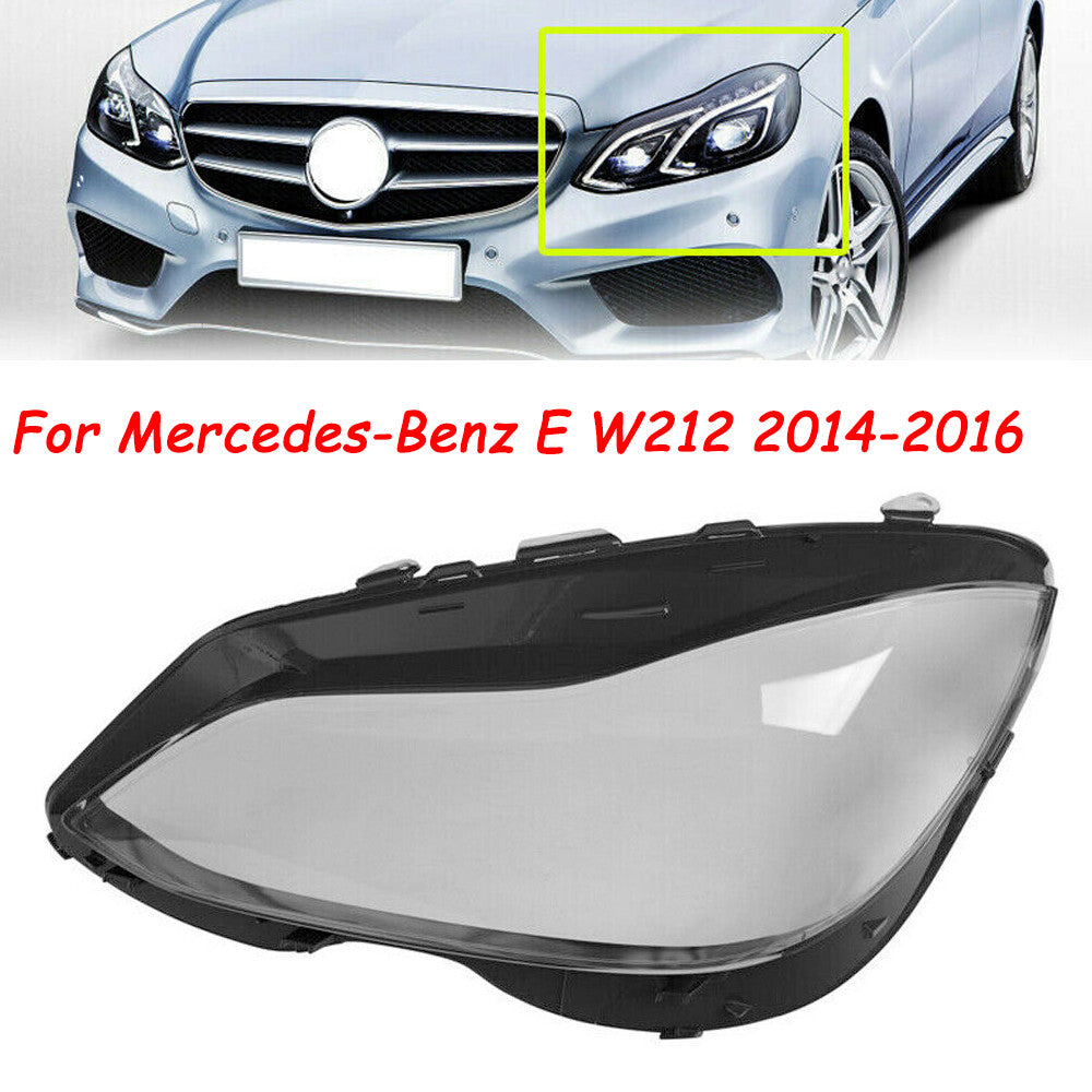Left Side Headlight Cover Clear Lens for Benz W212 E-Class E350 E550 2014- 2016