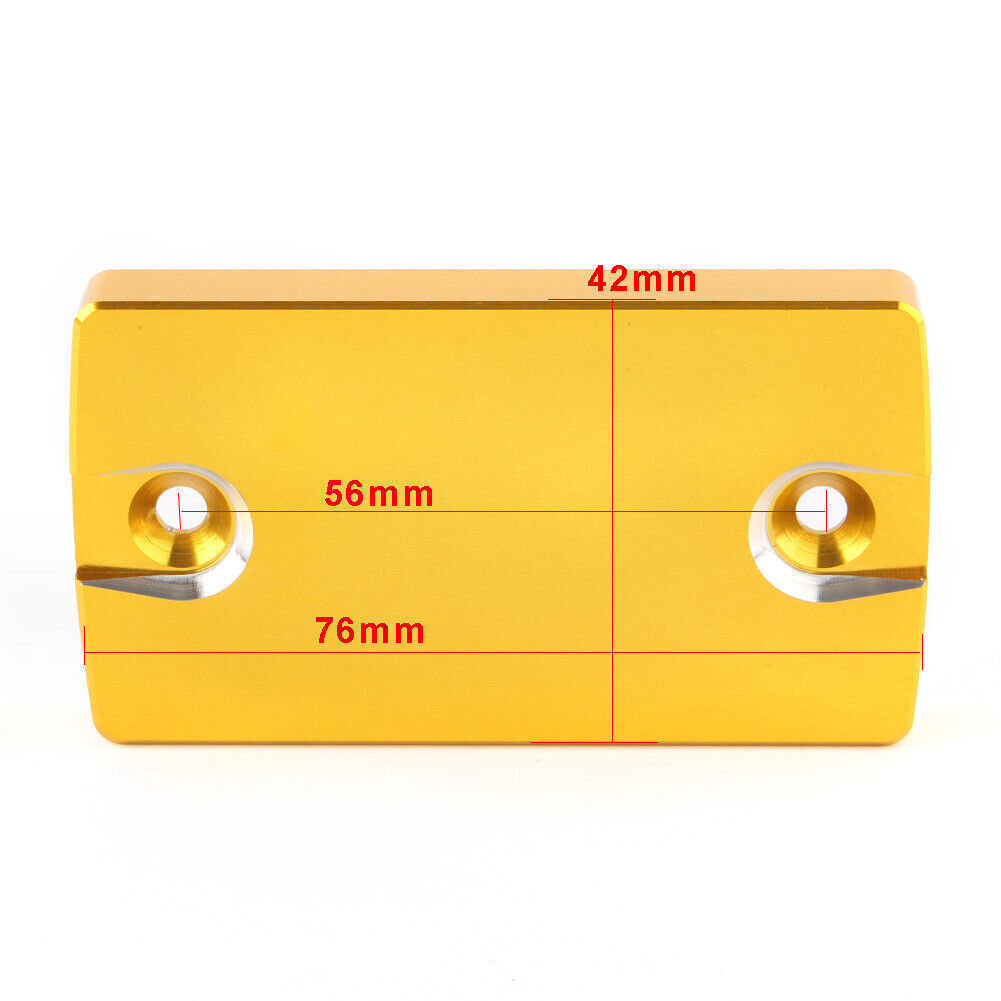 Fit SV650 GSR750 DL650 1PC Front Brake Fluid Reservoir Cover Cap Gold Black UK