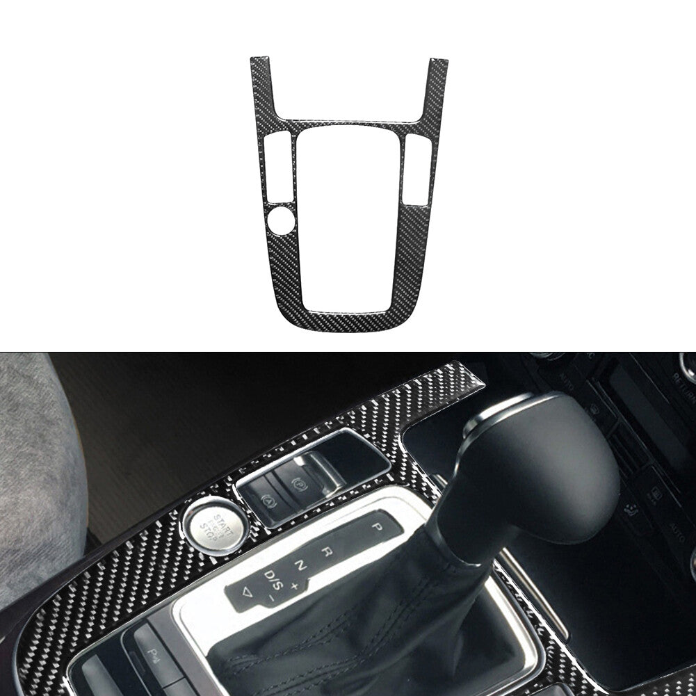 Gear Shift Frame Trim Cover Decoration Carbon Fiber for Audi Q5 2009-2017