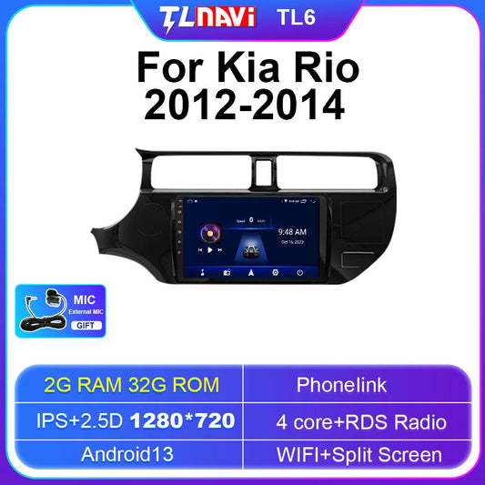 for Kia K3 Rio 2012-2014 Android Multimedia Player Screen Car Radio GPS Carplay