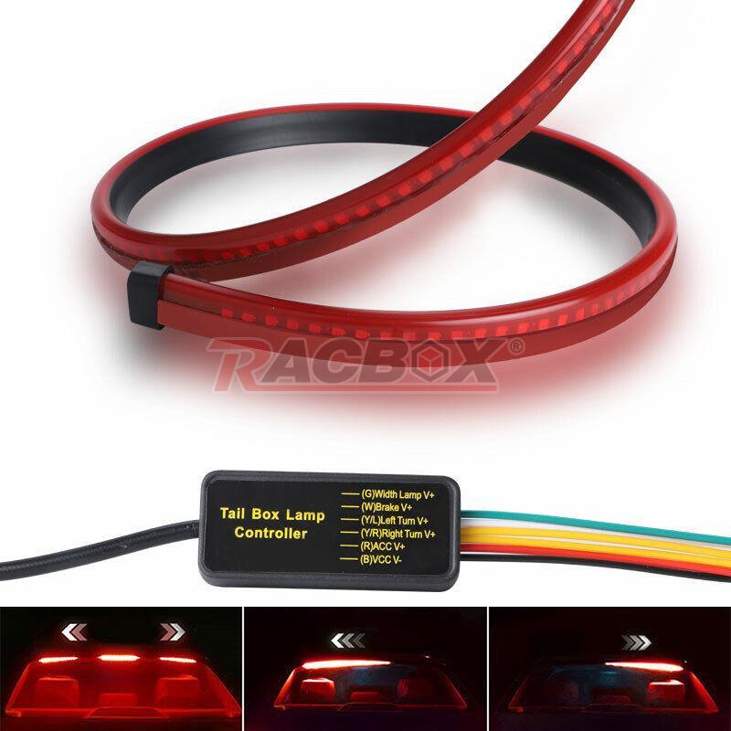 35 Car Truck LED Rear Windshield 3RD High Brake Stop Strip Tail Signal Flexible