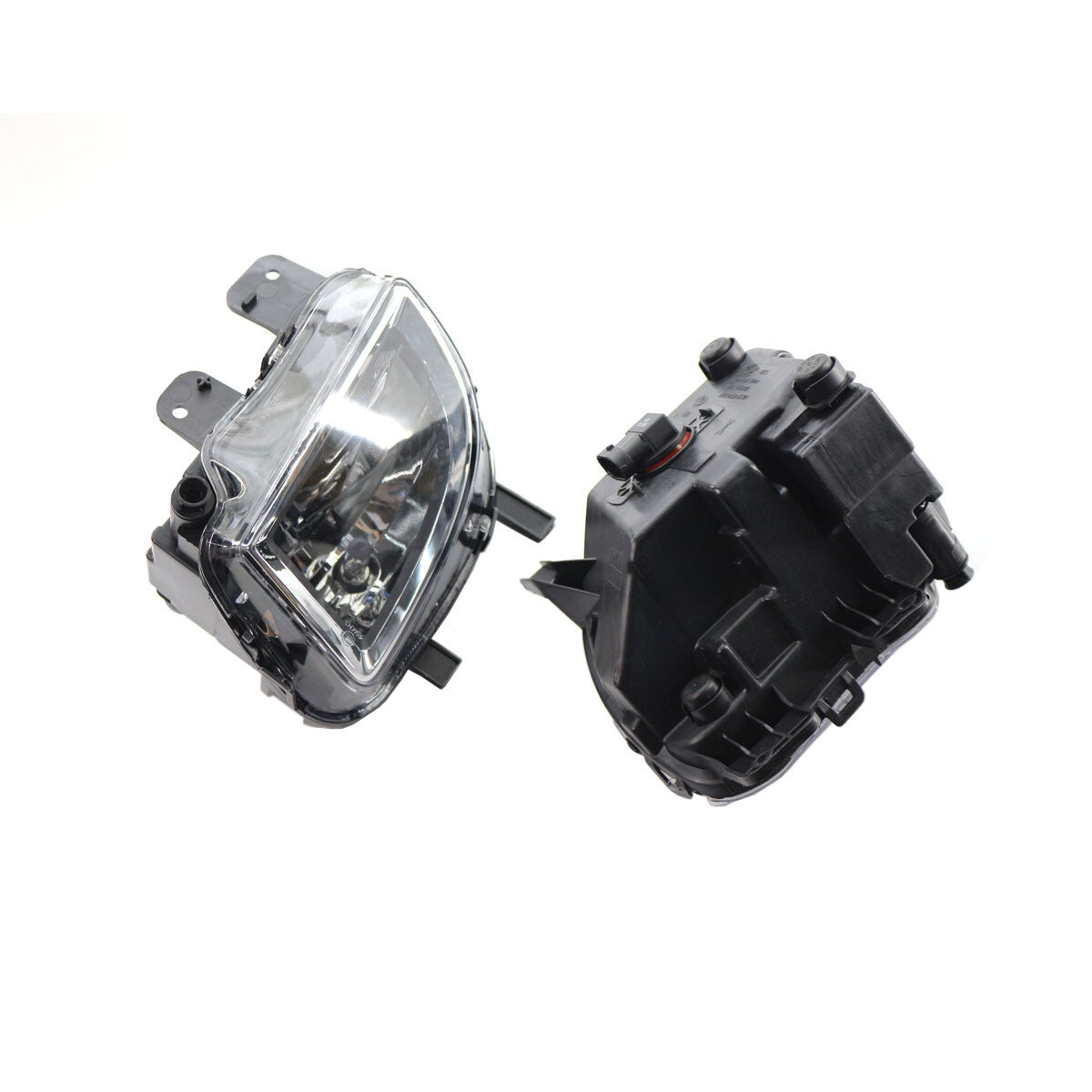 2-piece front bumper fog light clear for 2009-13 for Volkswagen for Golf GTI GTD L+R