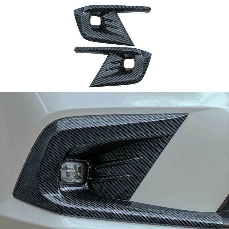 for Honda for Civic 2022 2023 Carbon Fiber Style Front Fog Light Lamp Cover Trim ABS