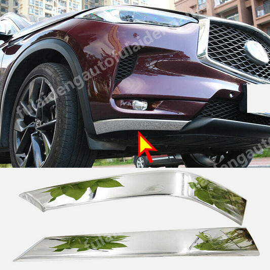 Front Corner Bumper Protector Guard Lid Sill Cover Trim for Infiniti QX50 19-24