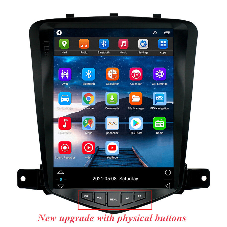 9.7 Android 11.0 Stereo Radio GPS Head Unit Wifi For 2009-2014 for Chevrolet for Cruze