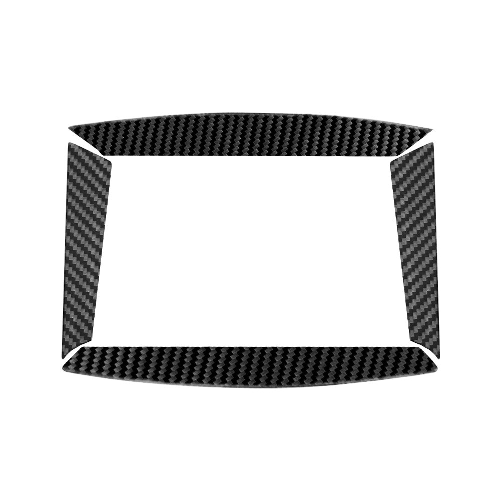 4X Carbon Fiber Navigation Outer Frame Cover for Subaru Legacy Outback 2010-2014