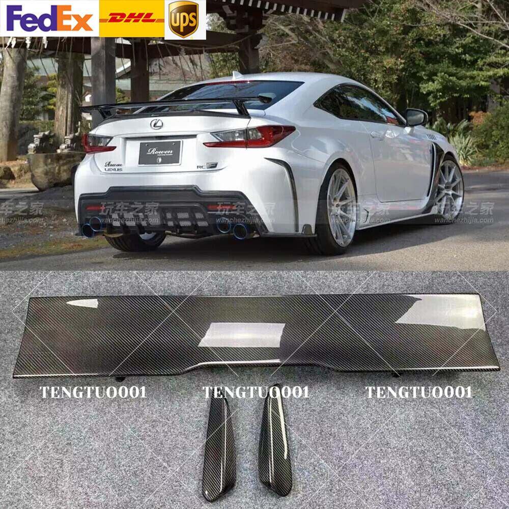 Carbon fiber rear trunk boiler wing suitable for Lexus RC200t RC300 RC350 F-Sport