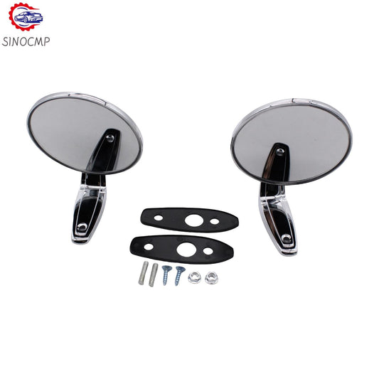 2X Chrome Door Mirrors Outside Exterior Rearview Fit for Dodge for Plymouth 1966-75