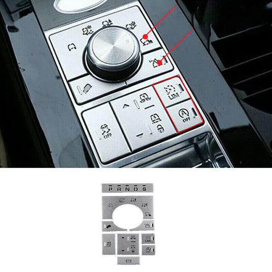 for Range Rover L405 2013-17 Silver Alloy Console Button Switch Sticker Trim 9x