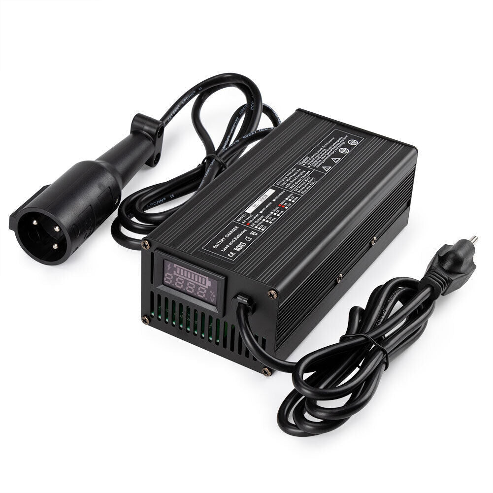 Battery Charger Connector Round Charge For EzGo for Golf Cart 48V 5A 3 Pin Plug New