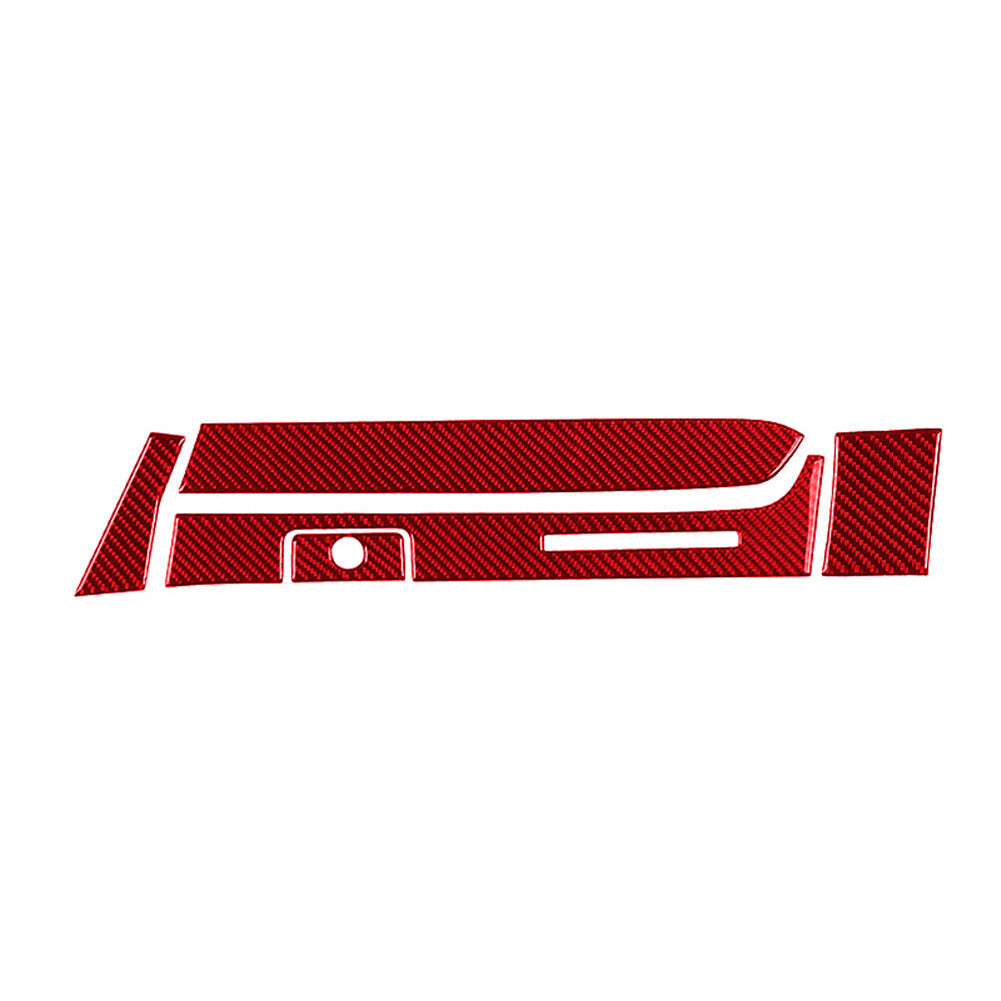 5x Red Carbon Fiber Glove Box Decoration Cover Trim for Toyota Tacoma 2016-2021