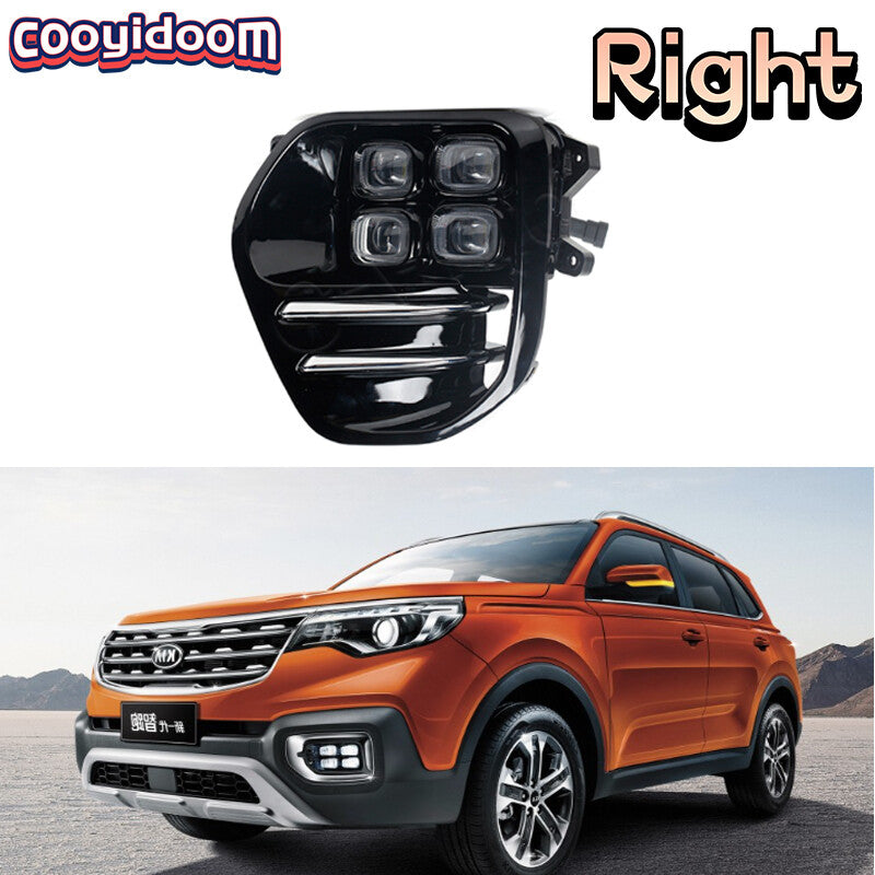 New right front bumper LED DRL fog lights for Kia Sportage KX5 2016-2018