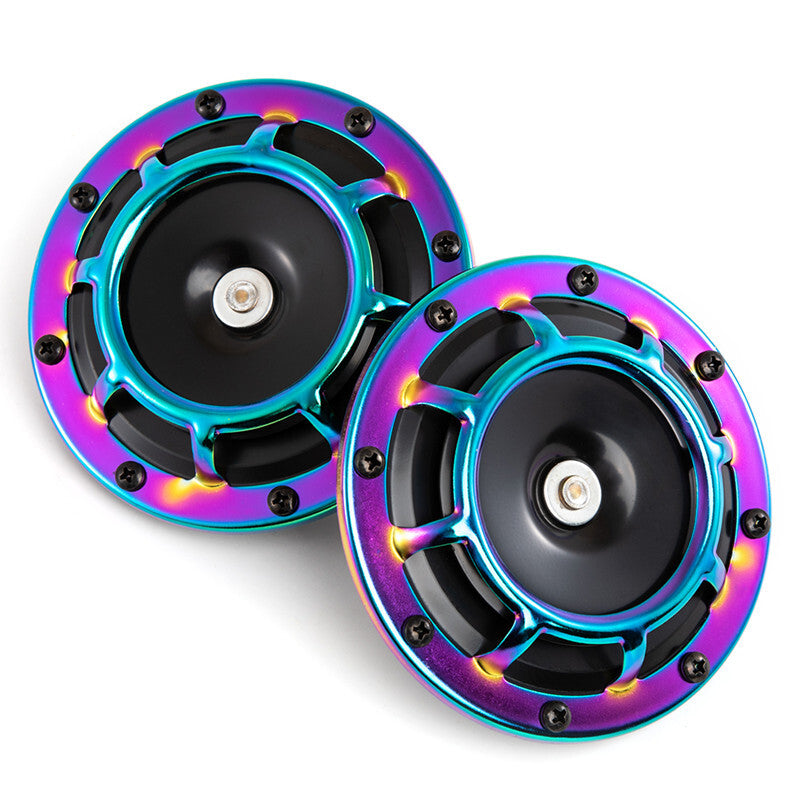 2PCs Car Waterproof 12v 110DB Super Loud Compact Electric Blast Tone Horn Kit