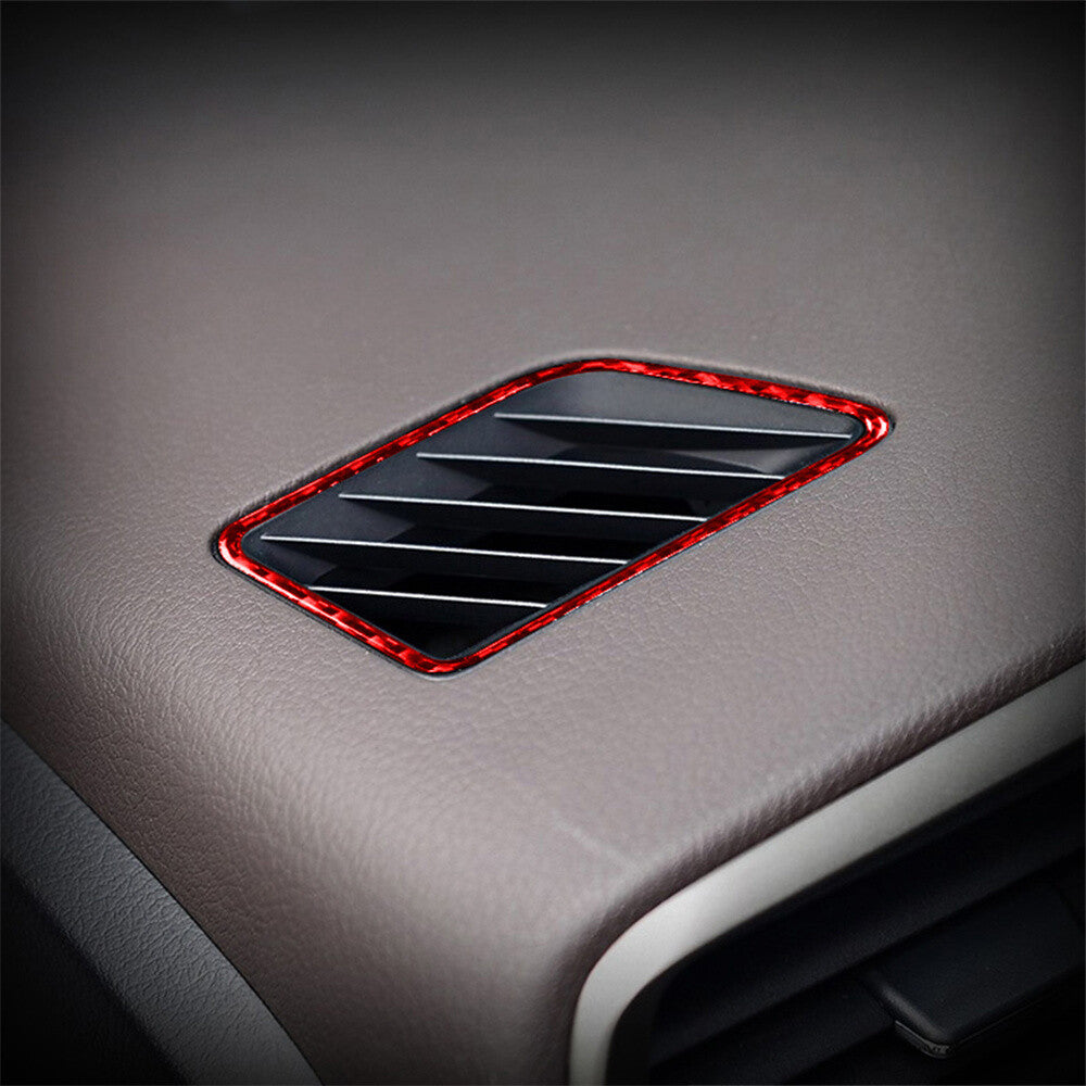 Red Carbon Dashboard Air Vent Outlet Cover for Lexus RX300 270 200T 450H 2016-19