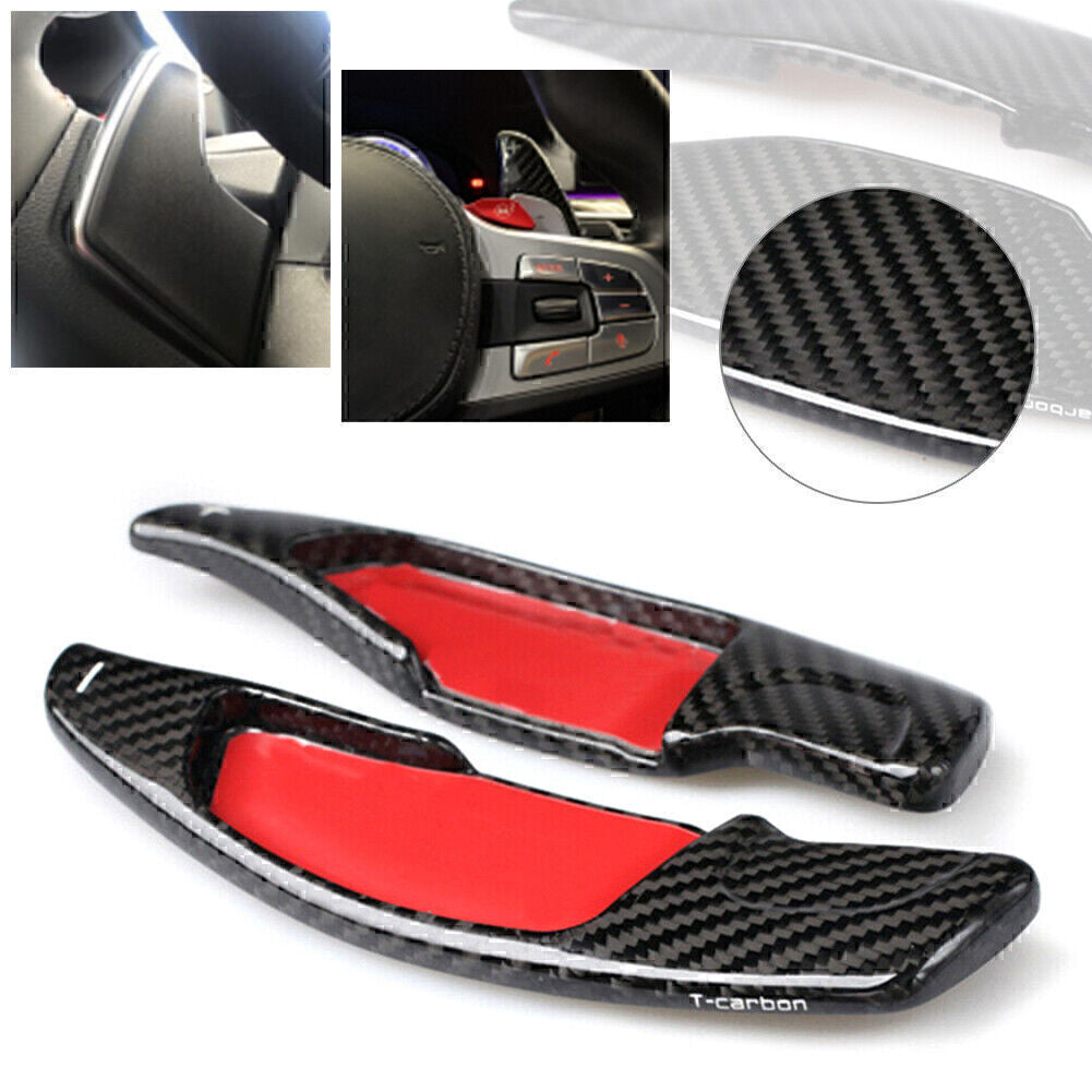 2X Carbon Shift Paddle Shifter Extension(Left+Right) Fit for BMW NEW 5/7 SERIES