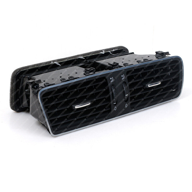 ?? for VW for PASSAT B6 B7 CC Black Central Chrome Front Dash Central Air Vent ??