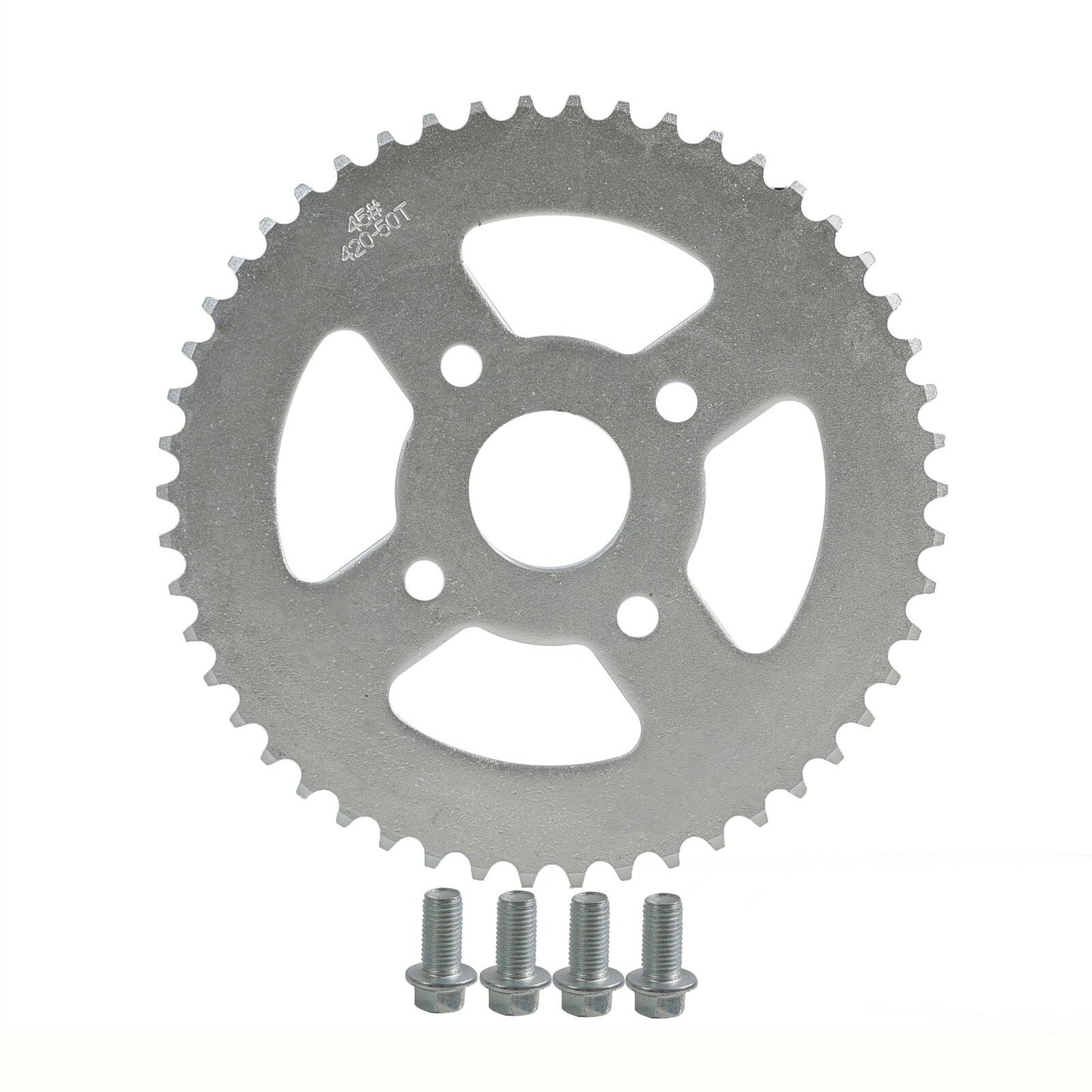 420 50T 40mm chain rear sprocket bolt kit for CT200U for mini bikes, Taodao all-terrain vehicles, off-road vehicles