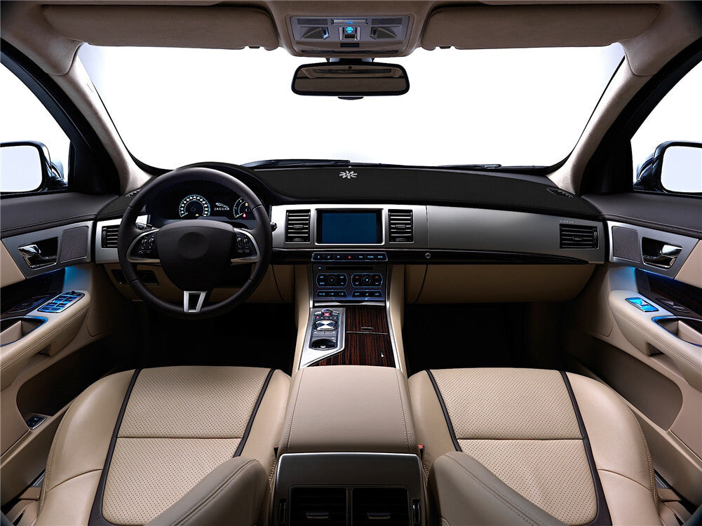 for Jaguar XF 2008-2015 Dashmat Console Leather Dashboard Dash Mat Cover Pad