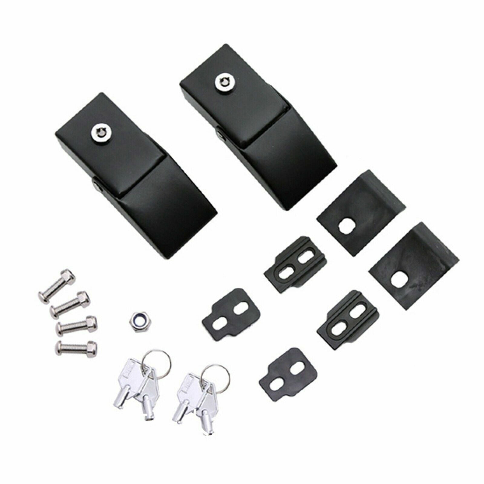 Canopy Lock Hood Catch Lock Latch Buckle with Keys for Jeep for Wrangler 07-17 AT