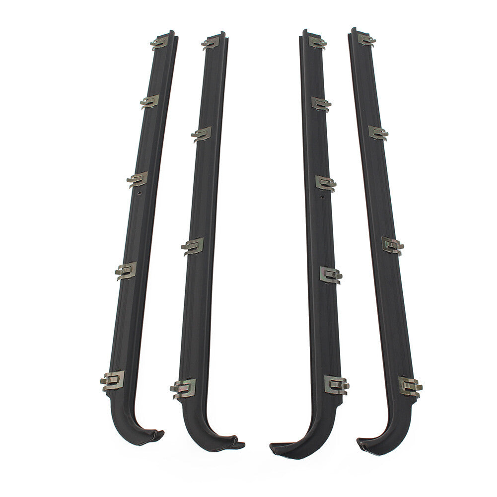 4xOuter Window Sweep Trim Seals Car Weatherstrip for Ford Bronco F150 F250 F350