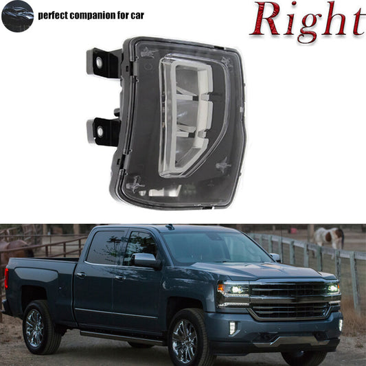 The right front bumper fog light is suitable for Chevrolet Silverado 1500 2016-2018.
